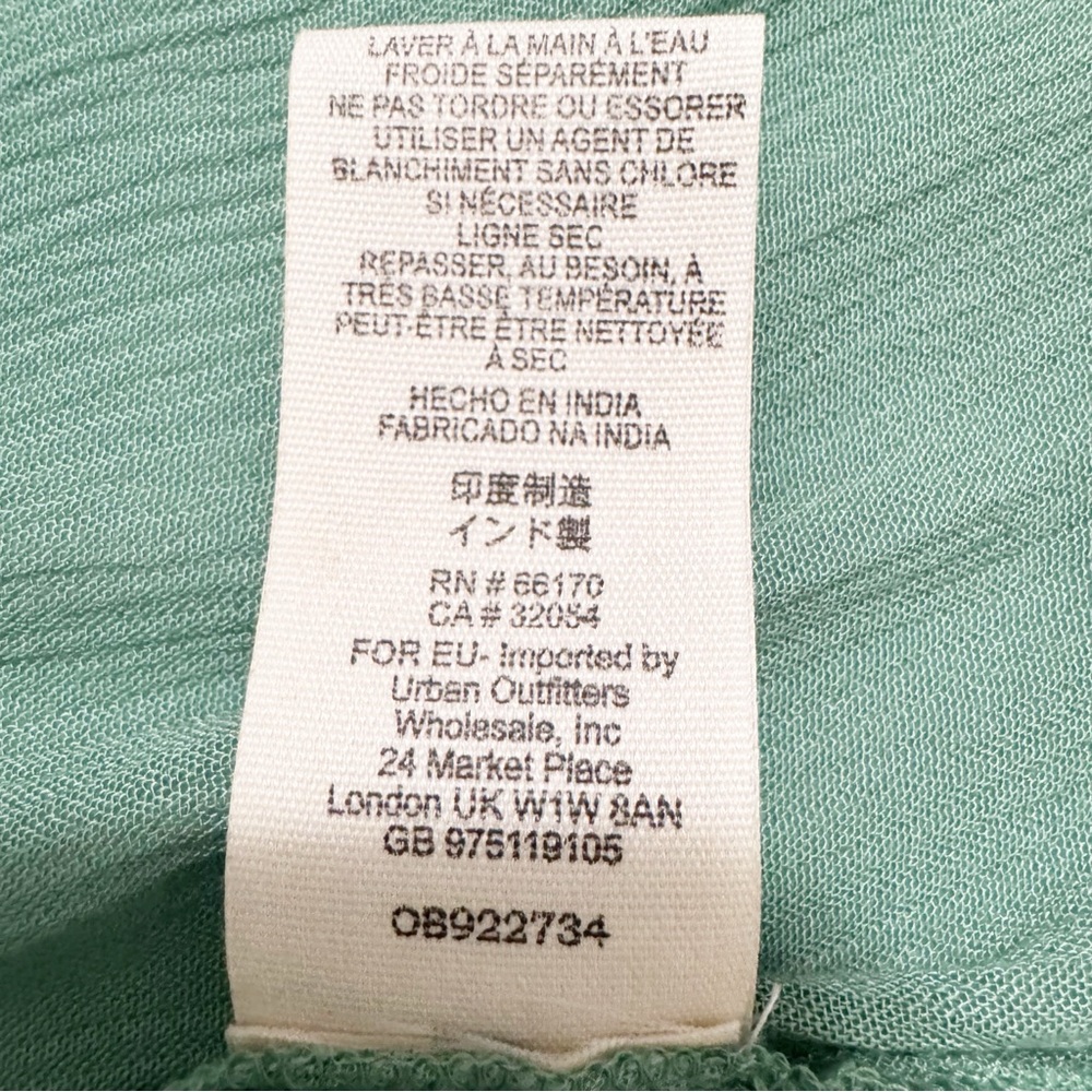Free People Sage Green Embroidered V-Neck Maxi Dress - Picture 14 of 15